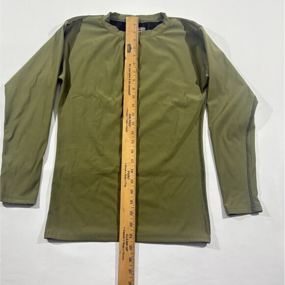 Dri-Duke Shirt Mens Olive Green Nylon Blend Moisture Control Long Sleeve Sz M - Picture 3 of 7
